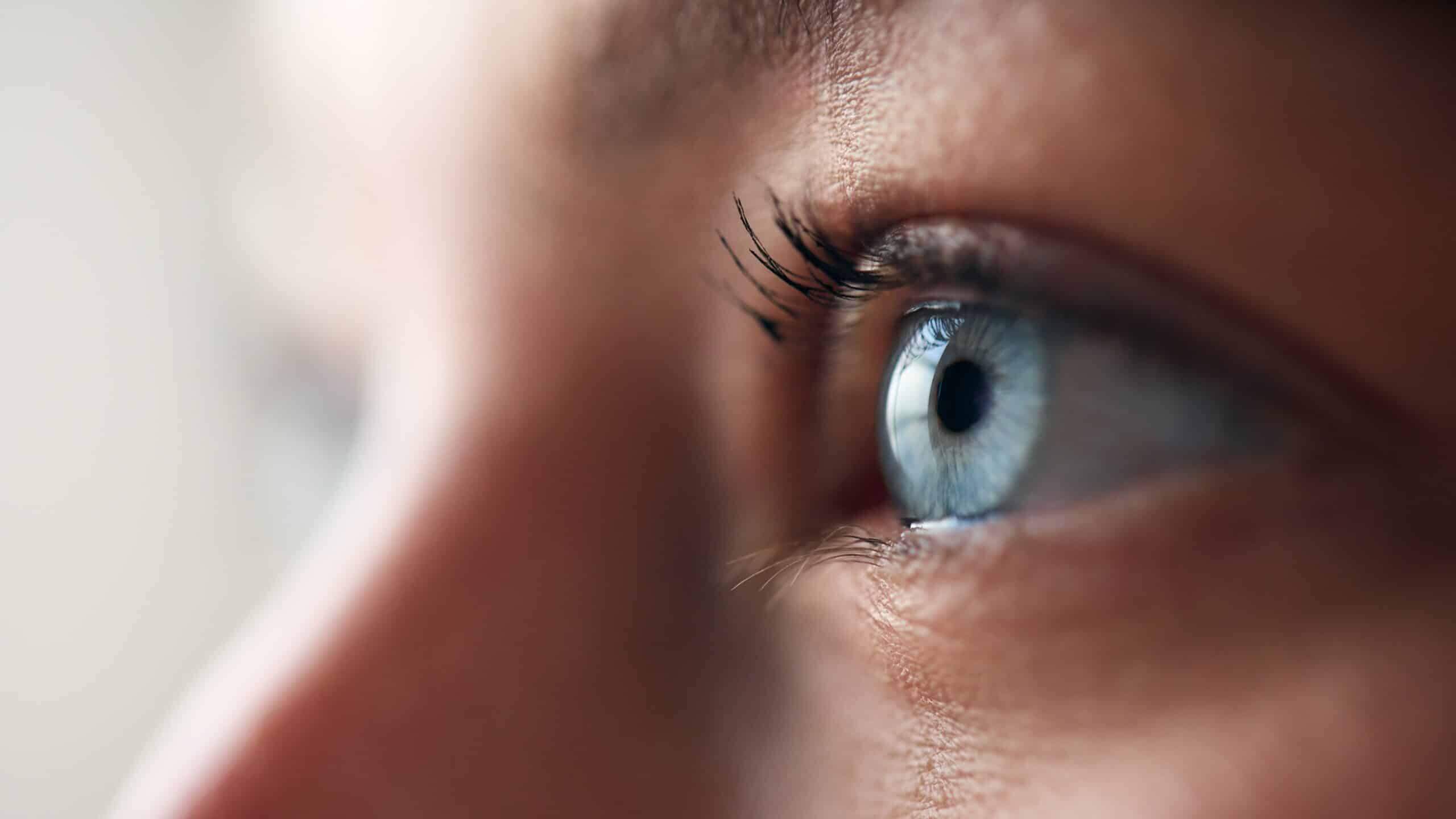 Close up of a woman's eyes